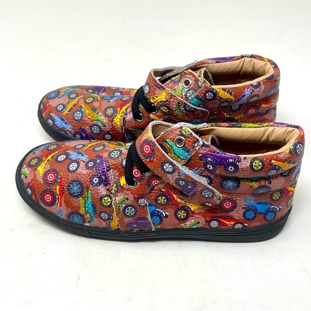 Little Penguin Ankle Boots - Size 6-7 - Monster Truck Design - Great Condition